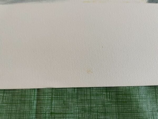 Bottom center of Picasso lithograph showing aging marks